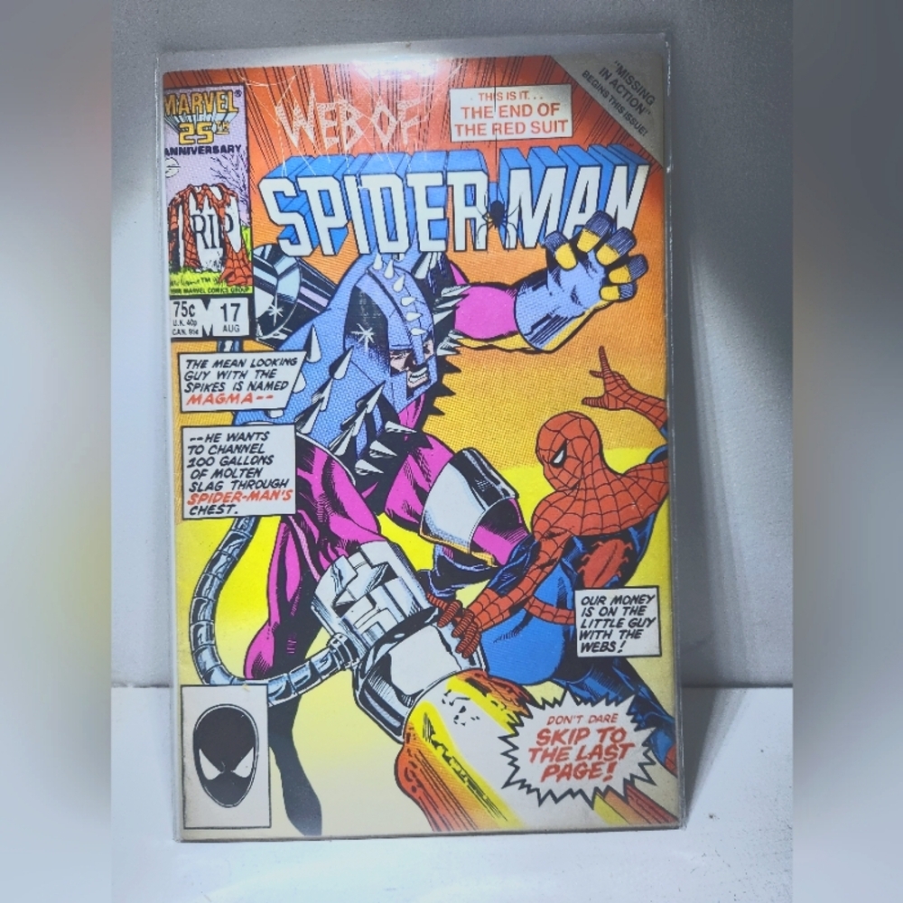 🕸️ Web of Spider-Man #17 - Vintage Marvel Comic - End of the Red Suit!